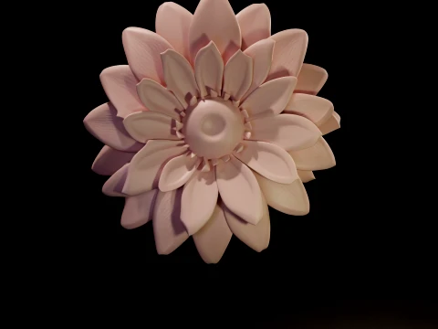 Elegant Calendula Blossom 3D Print Model