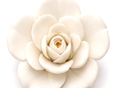 Fleur de gard&eacute;nia &eacute;l&eacute;gante Modèles 3D en vedette