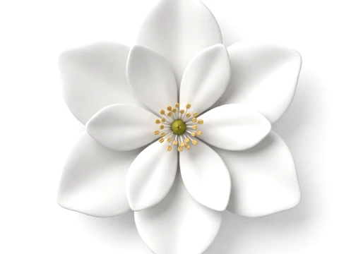 Stylized Lily Flower Relief 3D Print Model