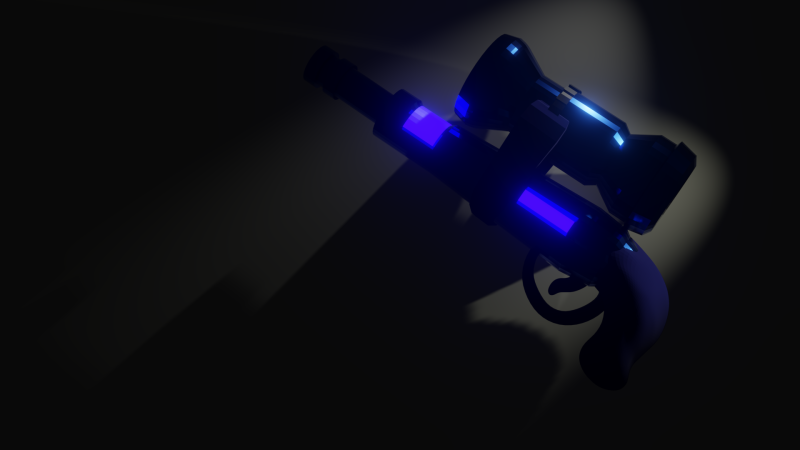 Pistol low polly Modello 3D .c4d .max .obj .3ds .fbx .stl .blend 