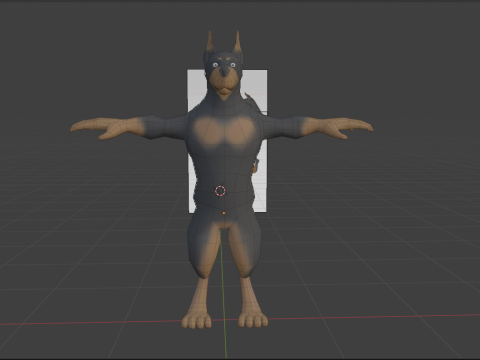 Humanoid Dog 3D Model