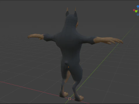 Humanoid Dog 3D Model