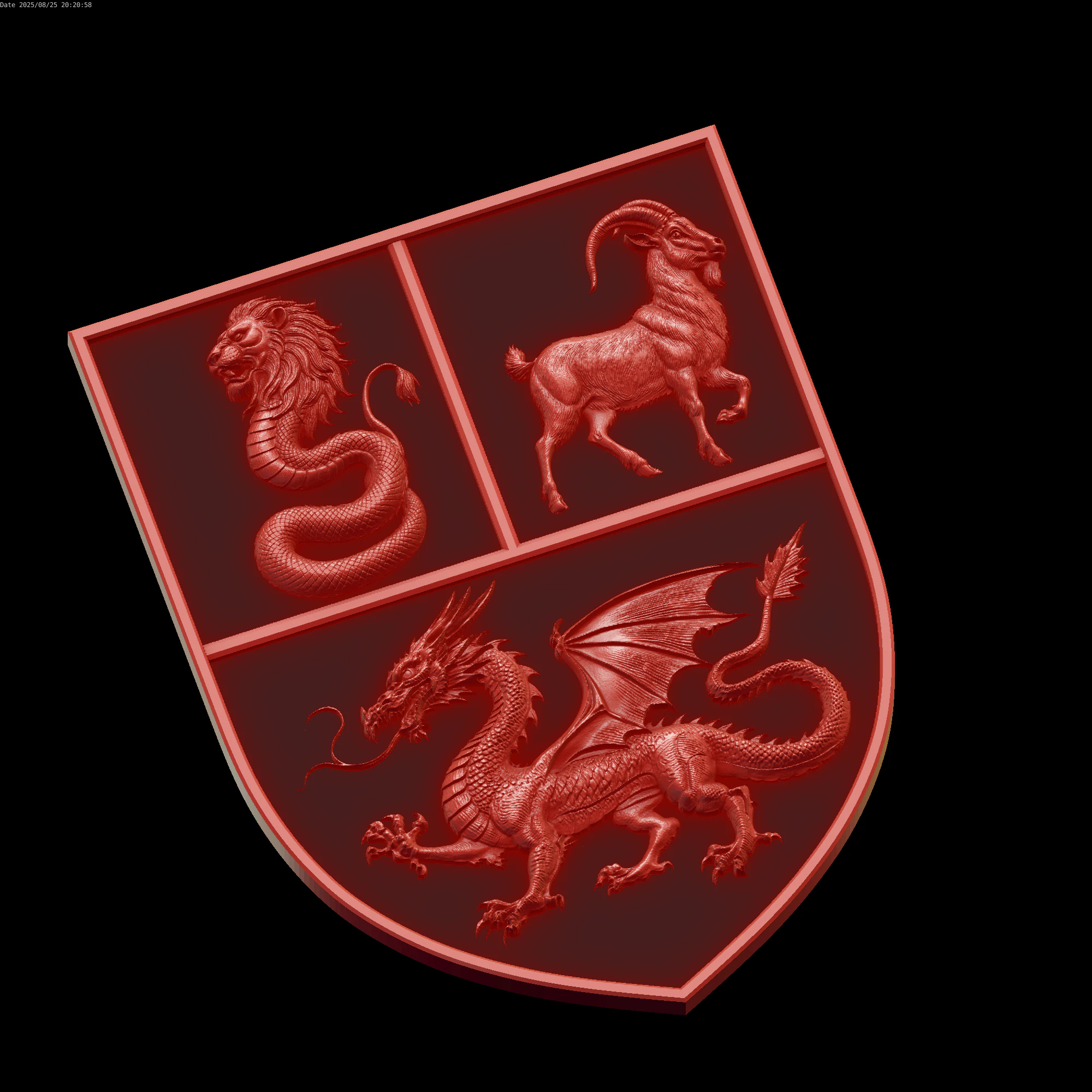 Relief 3D Model .c4d .max .obj .3ds .fbx .stl .blend 