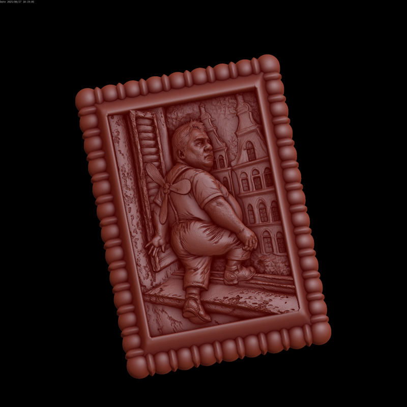 Relief Modello 3D .c4d .max .obj .3ds .fbx .stl .blend 