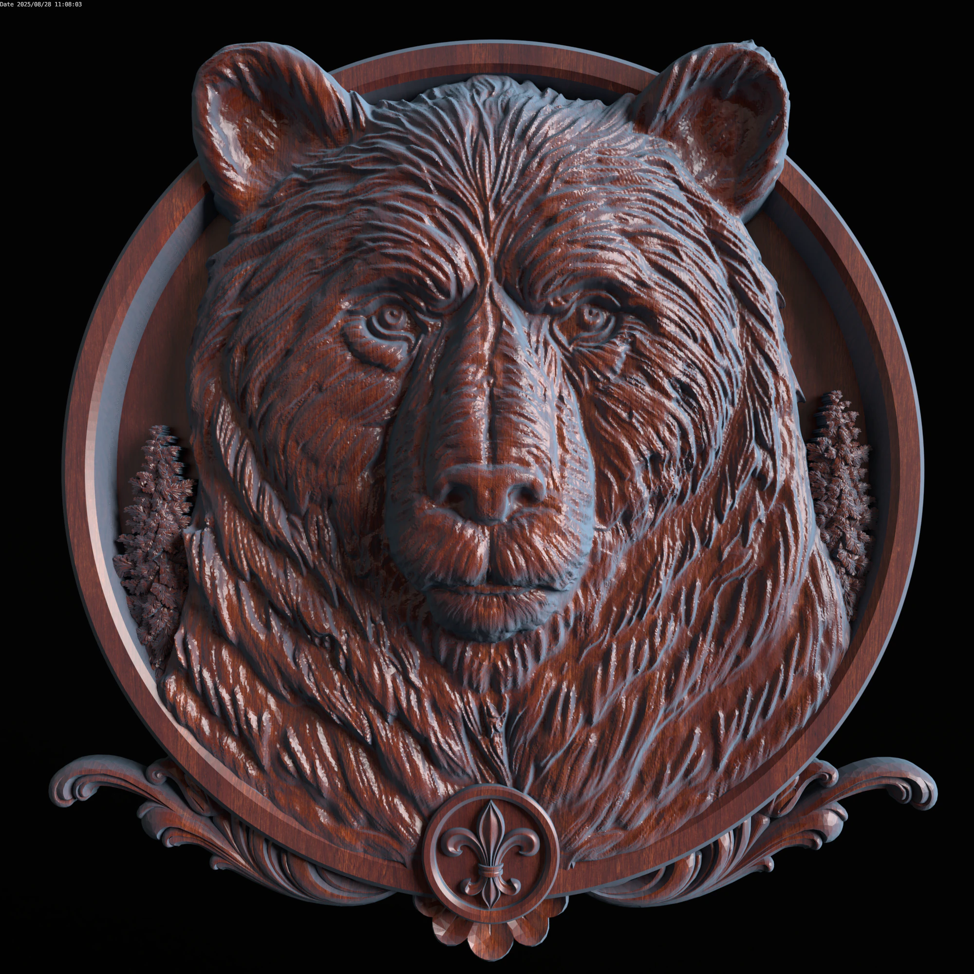 Relief 3D Model .c4d .max .obj .3ds .fbx .stl .blend 