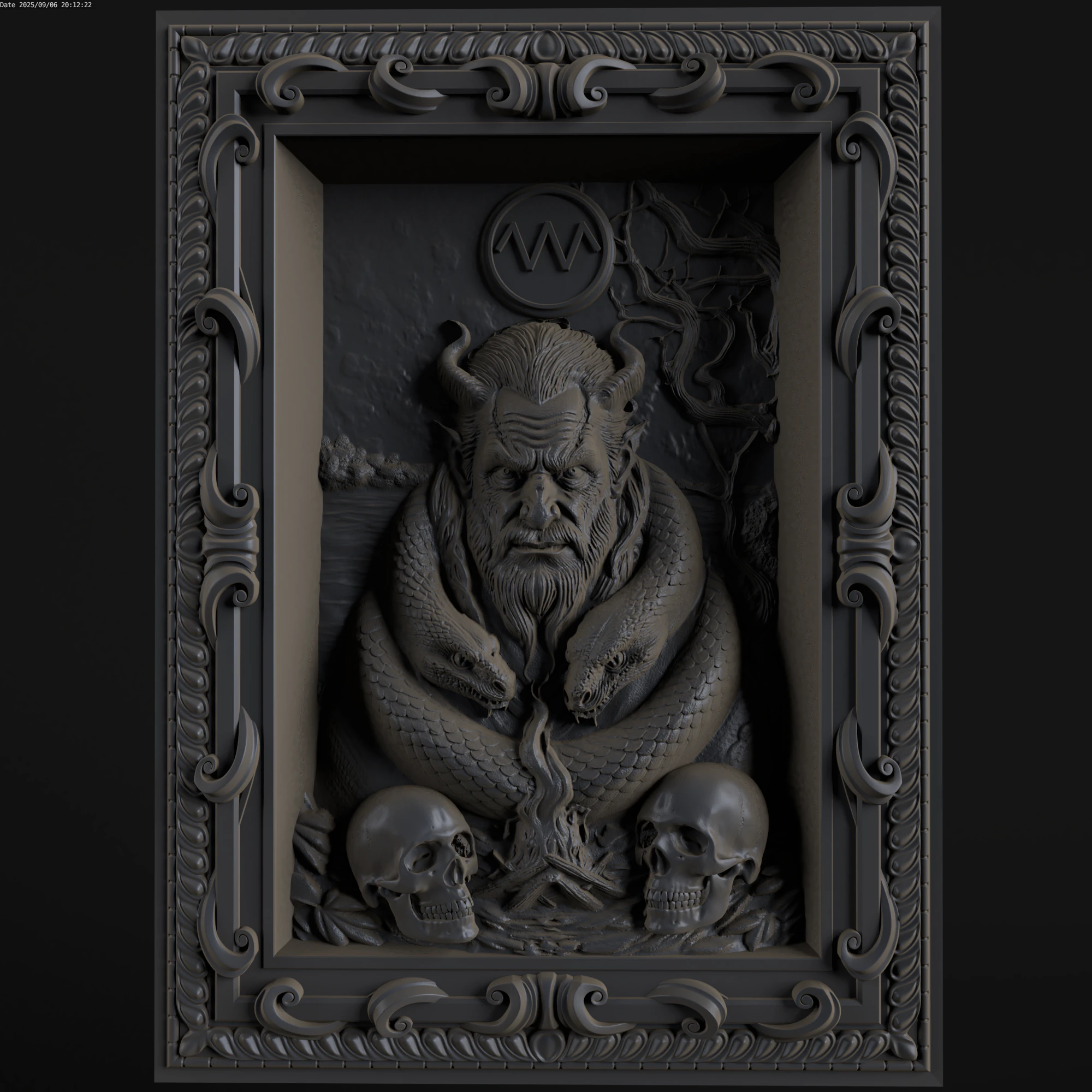 Relief 3D Model .c4d .max .obj .3ds .fbx .stl .blend 