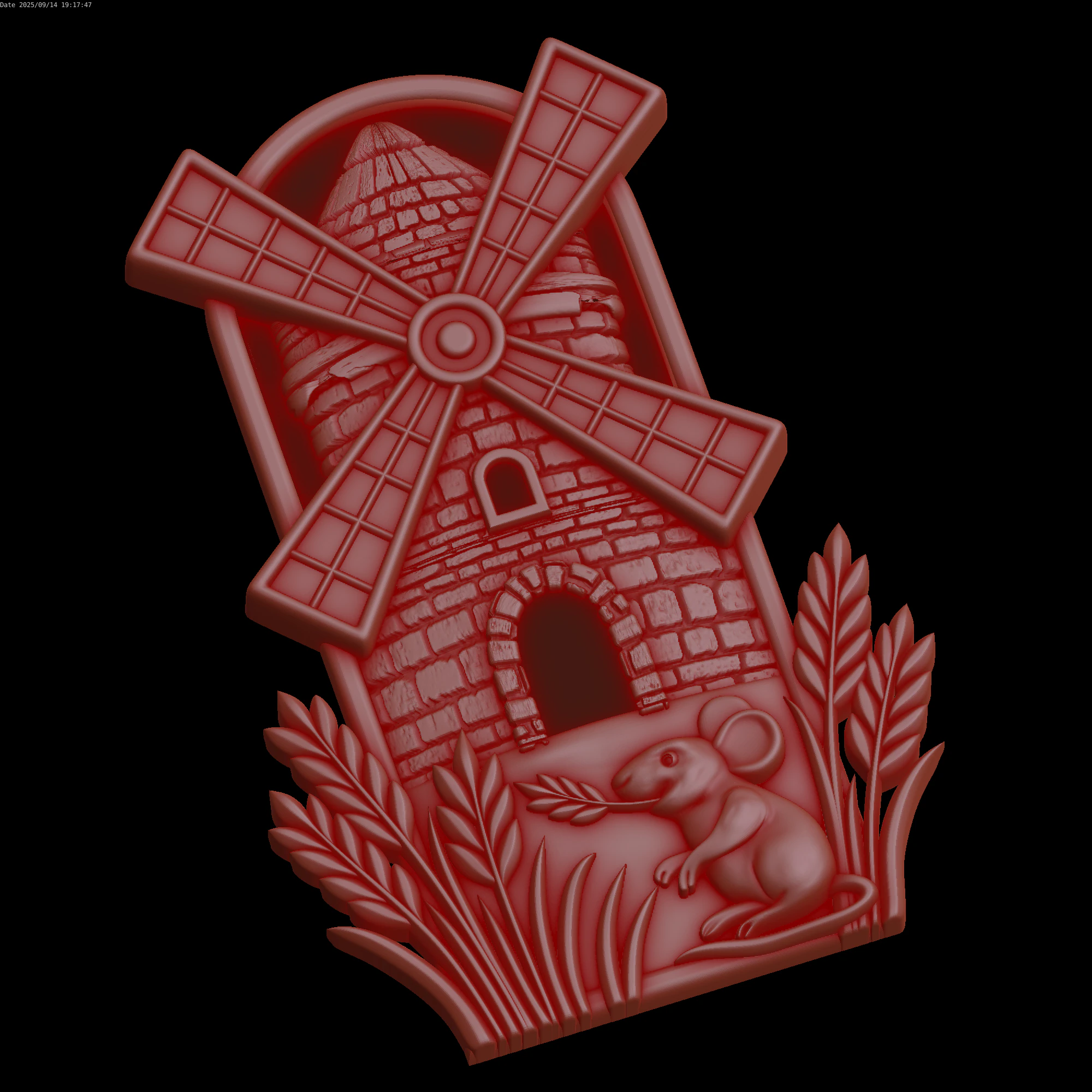 Relief 3D Model .c4d .max .obj .3ds .fbx .stl .blend 