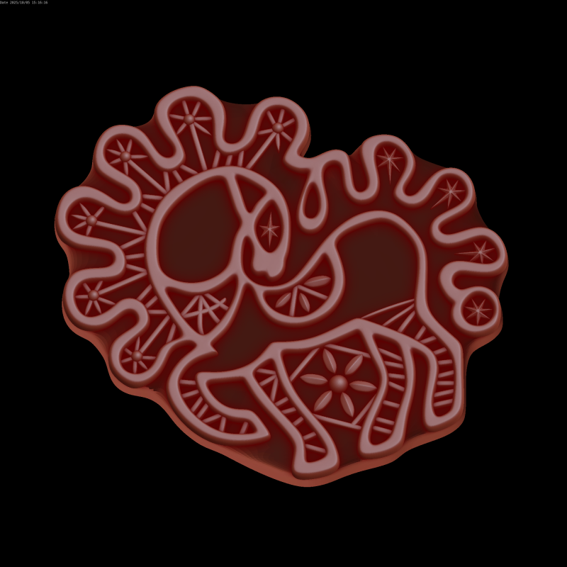 Relief Modello 3D .c4d .max .obj .3ds .fbx .stl .blend
