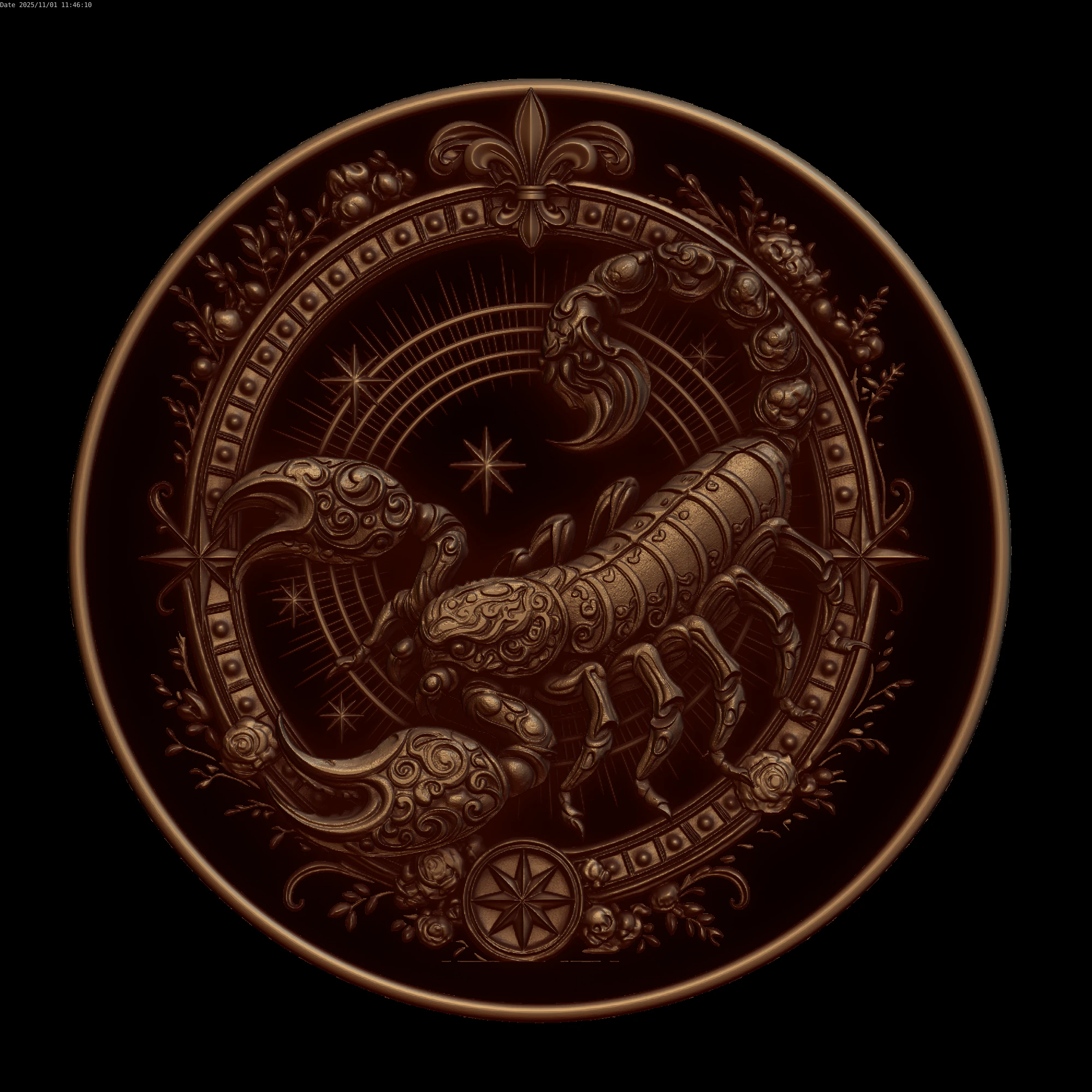 Relief 3D Model .c4d .max .obj .3ds .fbx .stl .blend 