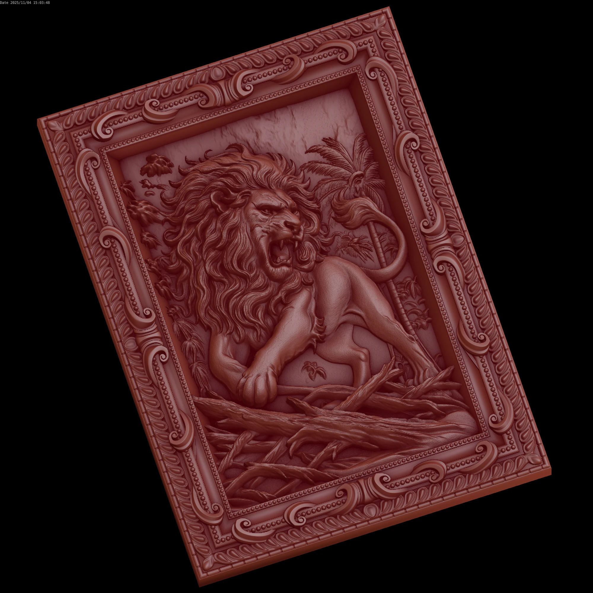 Relief 3D Model .c4d .max .obj .3ds .fbx .stl .blend 
