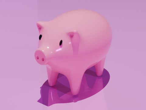 Pink Pig 3D Model