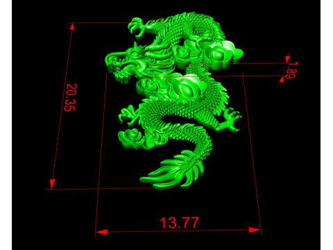 Dragon for Ring - Dragon for jewelry - N815828 3D 프린트 모델