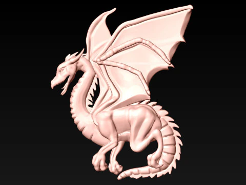 Drag&atilde;o para Anel - Drag&atilde;o para Pingente - Drag&atilde;o para joias - N815859 Modelo de Impressão 3D