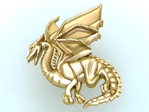 Dragon for Ring - Dragon for Pendant - Dragon for jewelry - N815859 3D Print Model