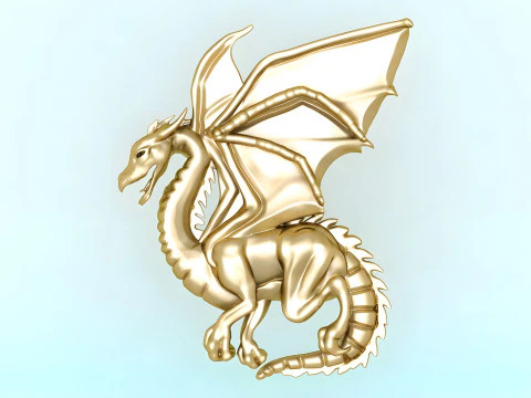 Dragon for Ring - Dragon for Pendant - Dragon for jewelry - N815859 3D Print Model
