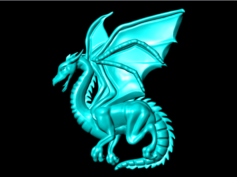 반지용 드래곤 - 펜던트용 드래곤 - 주얼리용 드래곤 - N815859 3D 프린트 모델