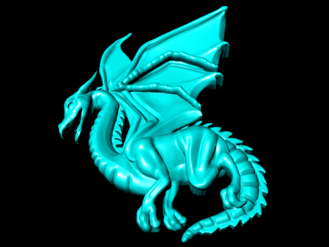 반지용 드래곤 - 펜던트용 드래곤 - 주얼리용 드래곤 - N815859 3D 프린트 모델