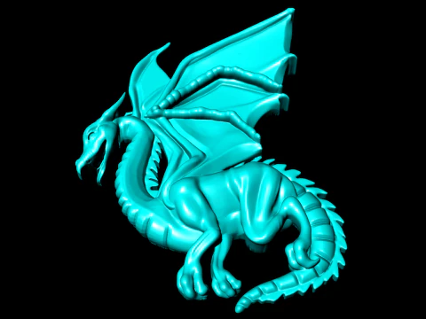 Dragon for Ring - Dragon for Pendant - Dragon for jewelry - N815859 3D Print Model