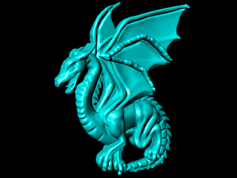 반지용 드래곤 - 펜던트용 드래곤 - 주얼리용 드래곤 - N815859 3D 프린트 모델
