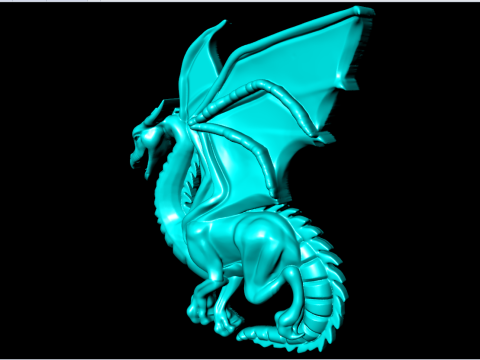 반지용 드래곤 - 펜던트용 드래곤 - 주얼리용 드래곤 - N815859 3D 프린트 모델