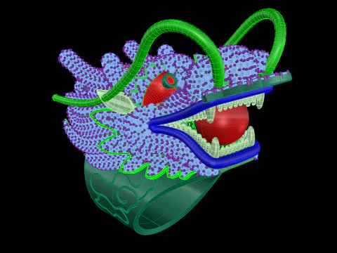 Dragon Ring - Mens Ring - N812110 3D Print Model