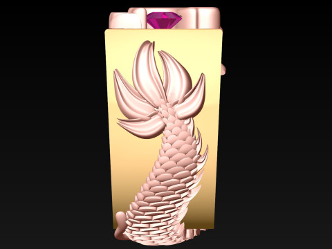 Dragon Ring - Mens Ring - N812126 3D Print Model