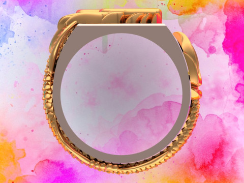 Dragon Ring - Mens Ring - N812126 3D Print Model