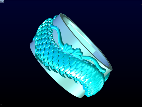 Dragon Ring - Mens Ring - N812126 3D Print Model