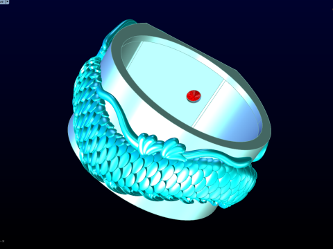 Dragon Ring - Mens Ring - N812126 3D Print Model