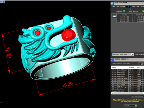 Dragon Ring - Mens Ring - N812126 3D Print Model