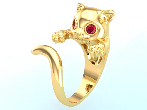 Cat Ring - N424 3D Print Model