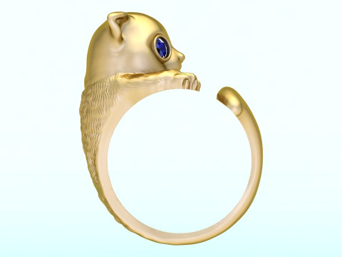Cat Ring - N424 3Dプリントモデル