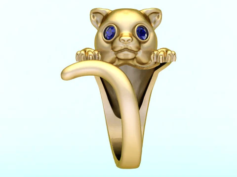 Cat Ring - N424 3D Print Model