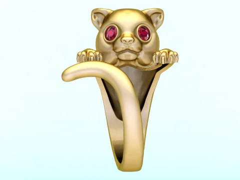 Cat Ring - N424 3D Print Model