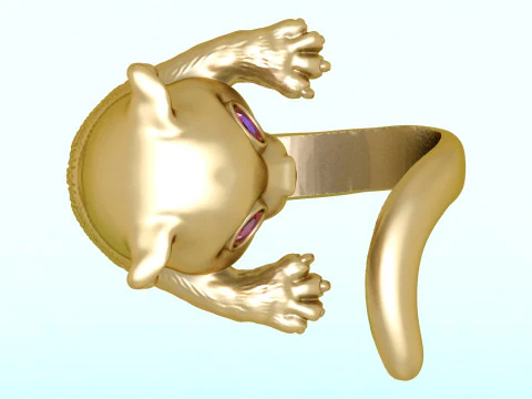 Cat Ring - N424 3D Print Model