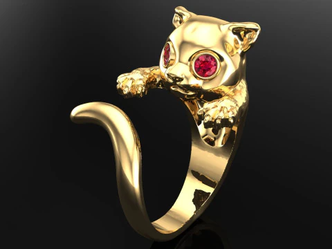 Cat Ring - N424 3D Print Model