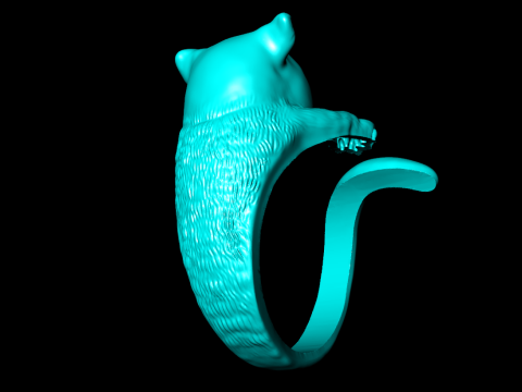 Cat Ring - N424 3Dプリントモデル