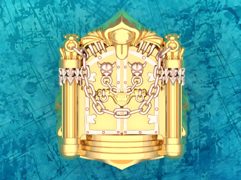 Gatekeeper Ring - Temple rings - Dark ring - N816854 Modelo de Impressão 3D
