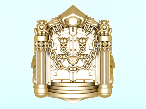 Gatekeeper Ring - Temple rings - Dark ring - N816854 Modelo de Impressão 3D