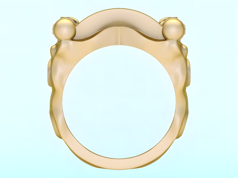 Gatekeeper Ring - Temple rings - Dark ring - N816854 Modelo de Impressão 3D
