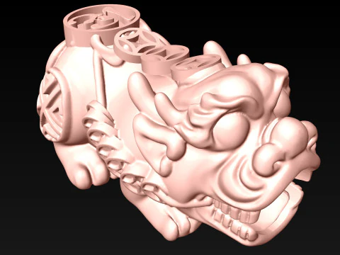 Pixiu Face Bracelet - Unicorn Bracelet - N816238 3D Print Model