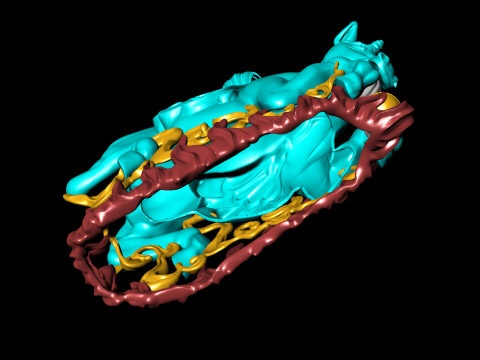 Horse pendant - Bears claw - Tiger nails - Tiger fang 3D Принт Модель