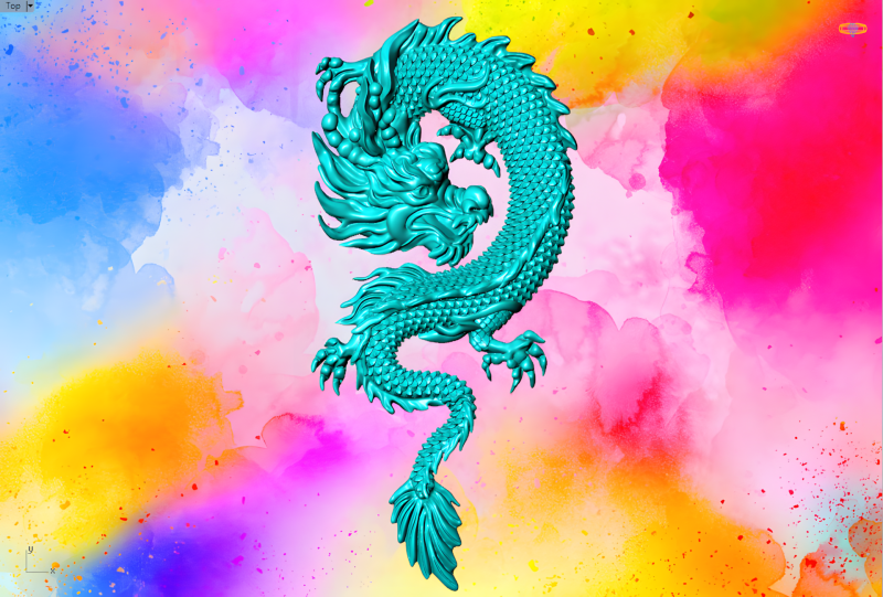Dragon pendant - Dragon jewelry - Dragon for ring - N637 Modelo de impresión 3D .c4d .max .obj .3ds .fbx .stl .blend 