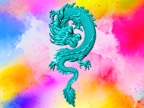 Dragon pendant - Dragon jewelry - Dragon for ring - N637 3D प्रिंट मॉडल
