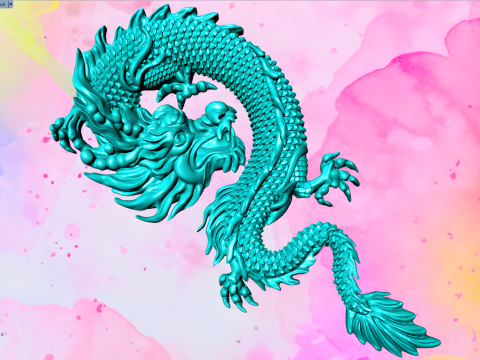 Dragon pendant - Dragon jewelry - Dragon for ring - N637 Modelo de impresión 3D