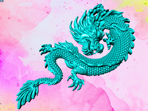 Dragon pendant - Dragon jewelry - Dragon for ring - N637 Modelo de impresión 3D