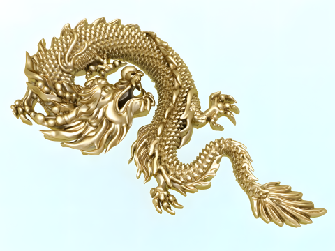 Dragon pendant - Dragon jewelry - Dragon for ring - N637 Modelo de impresión 3D