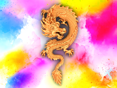 Dragon pendant - Dragon jewelry - Dragon for ring - N637 Modelo de impresión 3D