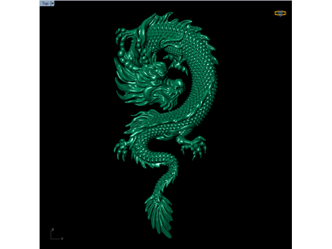 Dragon pendant - Dragon jewelry - Dragon for ring - N637 Modelo de impresión 3D