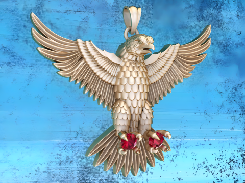 Eagle Pendant - 60 mm - N823121 Modello di stampa 3D